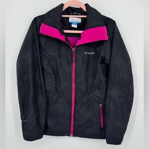 Columbia Women's Black and Pink Outdoor Winter Waterproof Warm Jacket Size Small